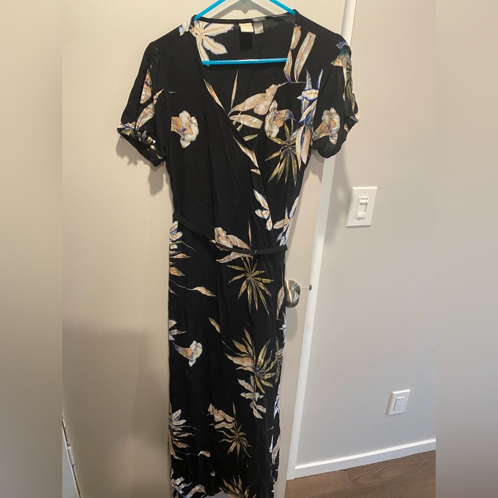 Roxy maxi wrap style dress
